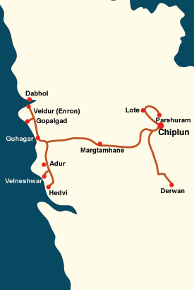 Chiplun Guhagar Map