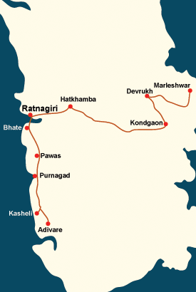 Ratnagiri Pavas Map